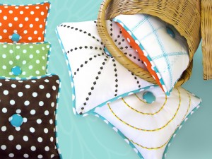 Decorative Stitch Pillows from Sew4Home