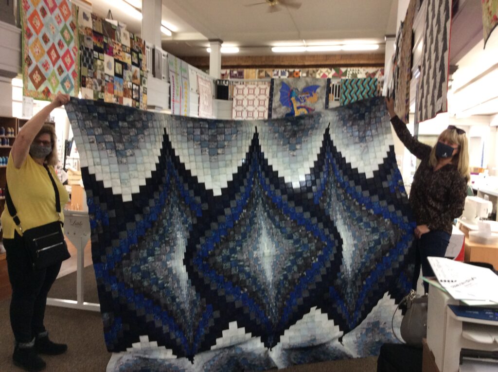 Kim W. completed her first quilt.